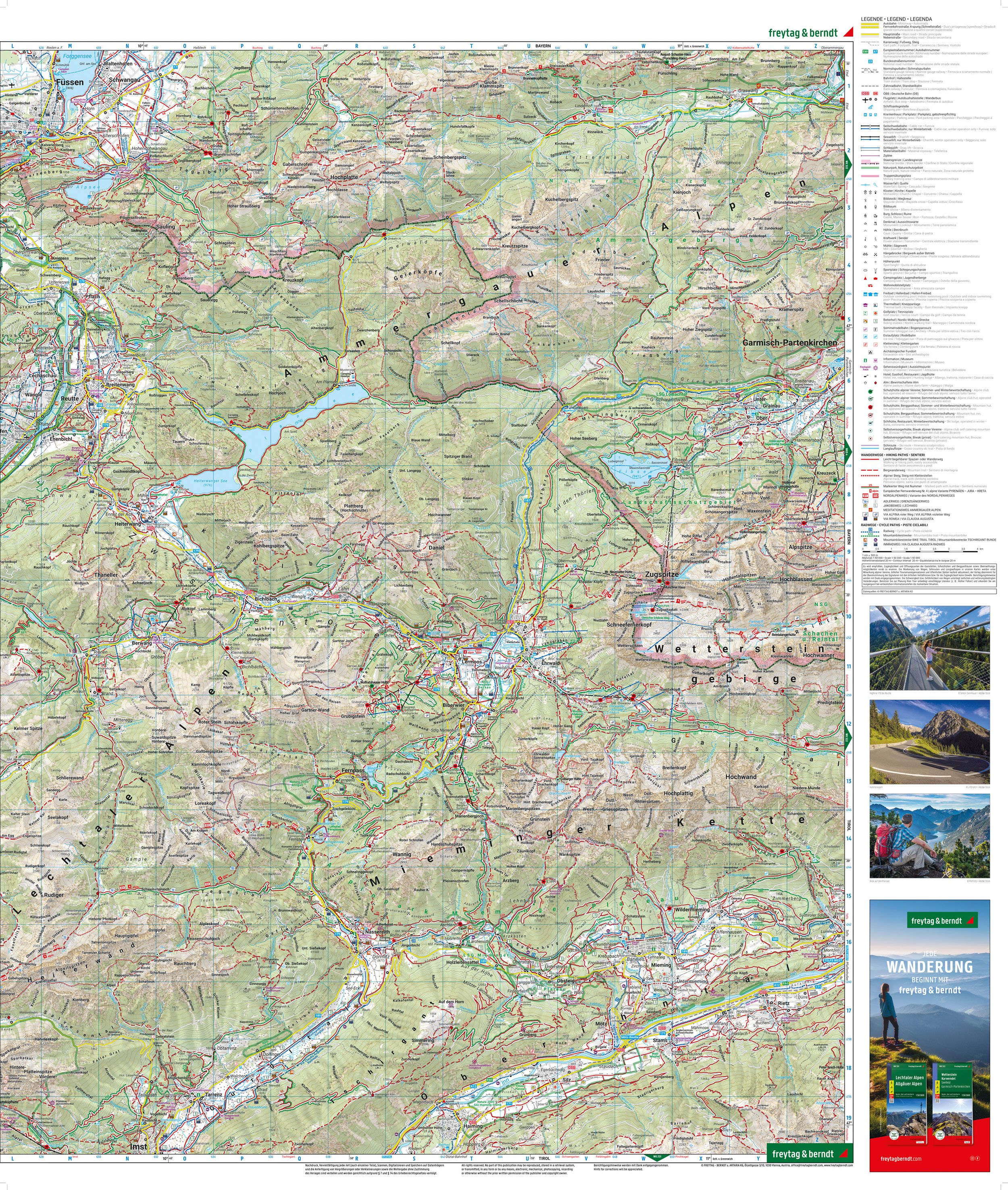WK-352 Ehrwald,Lermoos,Reutte,Tannheimer Tal wandelkaart 1:50.000 9783707924329 Freytag & Berndt WK 1:50.000 Wandelkaarten Tirol WK-352 Ehrwald,Lermoos,Reutte,Tannheimer Tal wandelkaart 1:50.000 9783707924329 Freytag & Berndt WK 1:50.000 Wandelkaarten Tirol