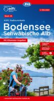 ADFC-25 Bodensee/Schwäbische Alb | fietskaart 1:150.000 9783969902592  ADFC / BVA Radtourenkarten 1:150.000  Fietskaarten Bodenmeer, Schwäbische Alb