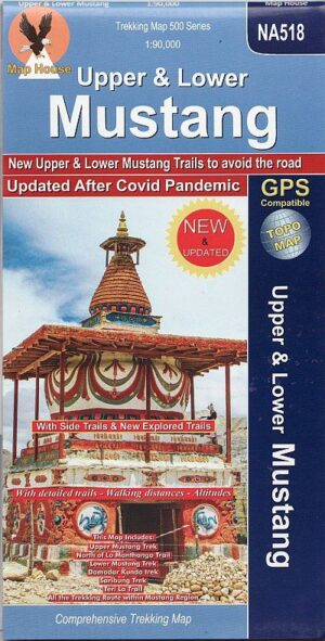 Upper & Lower Mustang 1:90.000 9789937783118  Nepa Maps Wandelkaarten Nepal  Wandelkaarten Nepal