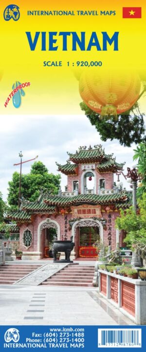 ITM Vietnam | landkaart, autokaart 1:920.000 9781771298780  International Travel Maps   Landkaarten en wegenkaarten Vietnam