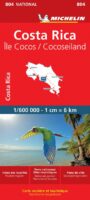 Michelin wegenkaart 804 Costa Rica 1:600.000 9782067229426  Michelin   Reisgidsen Costa Rica