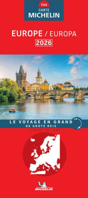 705 Europa 1:3.000.000 - 2026 9782067269781  Michelin Michelinkaarten Jaaredities  Landkaarten en wegenkaarten Europa