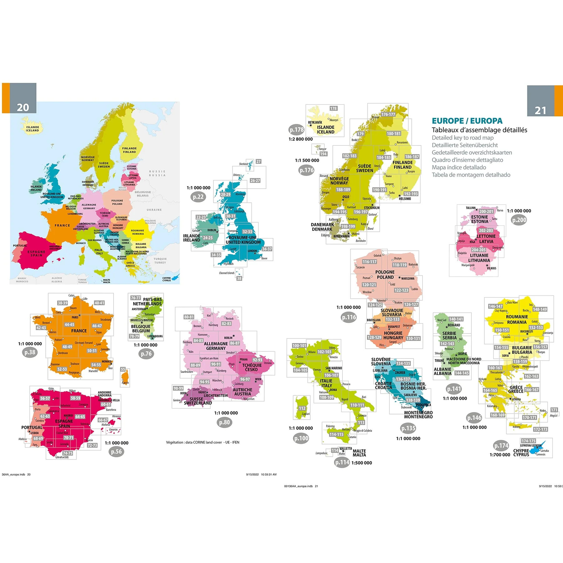 Europa Wegenatlas 2026 (spiraalband) 9782067270190 Michelin Wegenatlassen Wegenatlassen Europa Europa Wegenatlas 2026 (spiraalband) 9782067270190 Michelin Wegenatlassen Wegenatlassen Europa