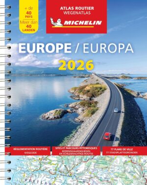 Europa Wegenatlas 2026 (spiraalband) 9782067270190  Michelin Wegenatlassen  Wegenatlassen Europa