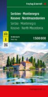 Servië - Montenegro - Kosovo - Noord-Macedonië | wegenkaart 1:500.000 9783707924657  Freytag & Berndt   Landkaarten en wegenkaarten Servië, Bosnië-Hercegovina, Kosovo