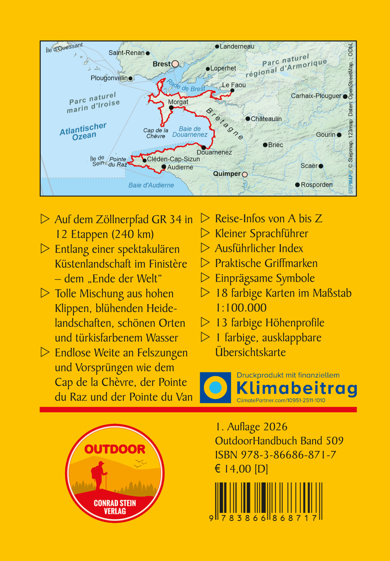 OD-509 Bretagne: Zöllnerpfad GR34 9783866868717 Conrad Stein Verlag Outdoor - Der Weg ist das Ziel Geen categorie OD-509 Bretagne: Zöllnerpfad GR34 9783866868717 Conrad Stein Verlag Outdoor - Der Weg ist das Ziel Geen categorie