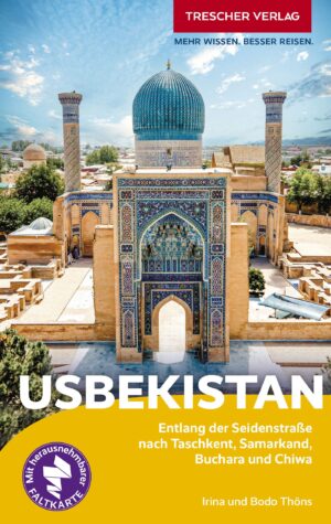 Usbekistan (reisgids Uzbekistan) 9783897948372  Trescher Verlag   Reisgidsen Zijderoute (de landen van de)
