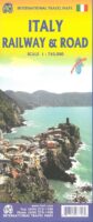 ITM Italy Railway & Road Map | wegen- en spoorwegenkaart Italië 1:850.000 9781771293716  International Travel Maps   Treingidsen en verhalen, Landkaarten en wegenkaarten Italië