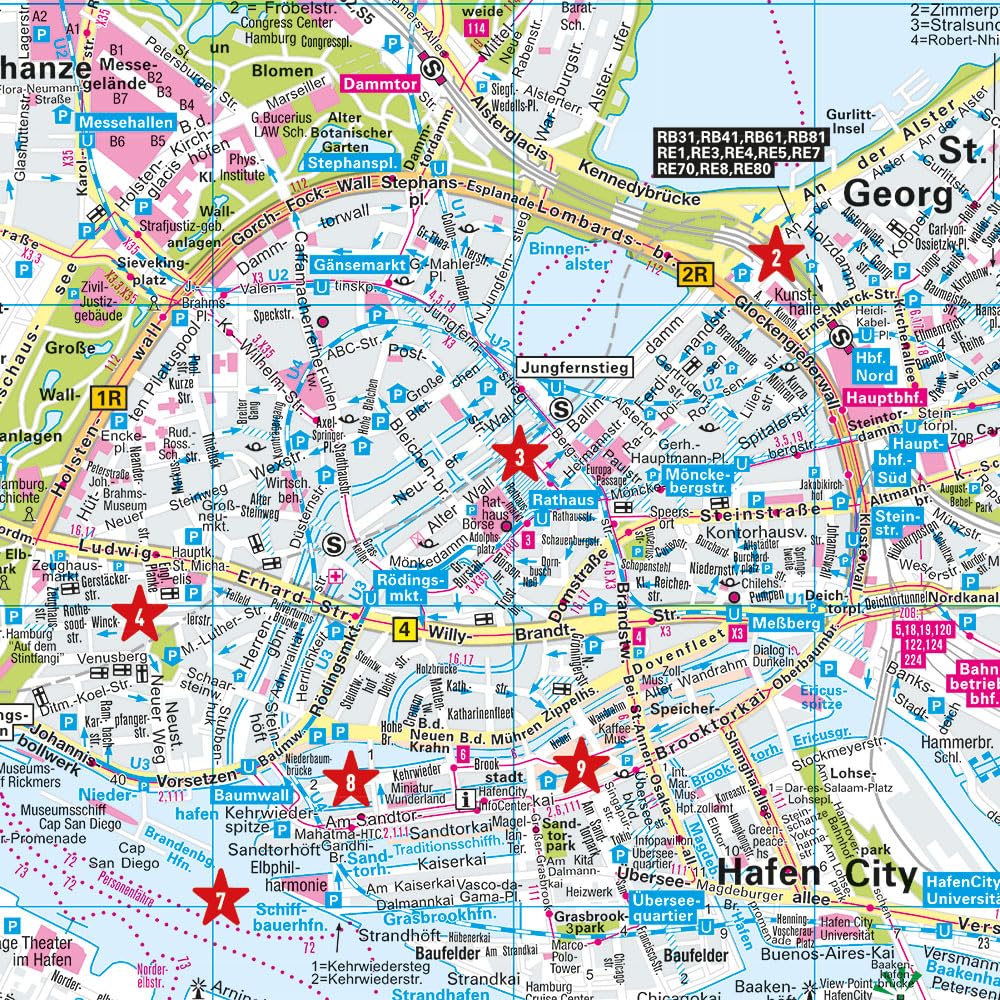 Hamburg | stadsplattegrond 1:16.000 9783575020604 Marco Polo MP stadsplattegrond Stadsplattegronden Hamburg Hamburg | stadsplattegrond 1:16.000 9783575020604 Marco Polo MP stadsplattegrond Stadsplattegronden Hamburg