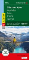 WK-152  Mayrhofen,Zillertaler A.,Gerlos,Krimml wandelkaart 1:50.000 9783707920550  Freytag & Berndt WK 1:50.000  Wandelkaarten Tirol