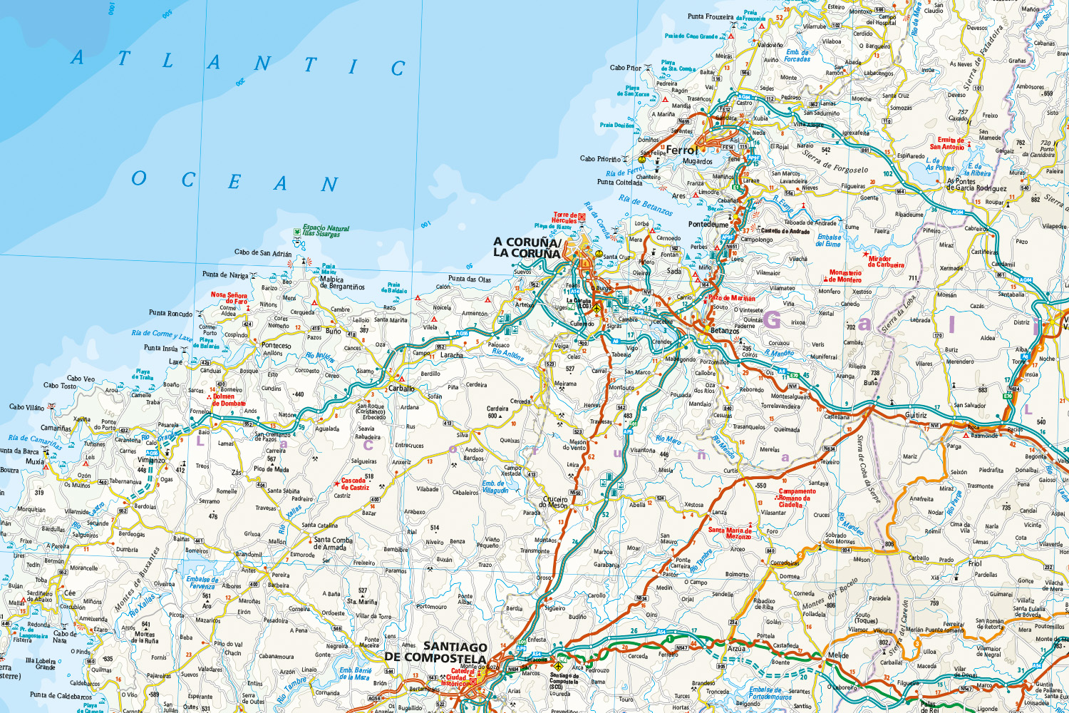 Spanje Noord, Spanje Noord / St-Jacobsroute | landkaart, wegenkaart 1:350.000 9783831775262 Reise Know-How Verlag WMP, World Mapping Project Landkaarten en wegenkaarten Noordwest-Spanje Spanje Noord, Spanje Noord / St-Jacobsroute | landkaart, wegenkaart 1:350.000 9783831775262 Reise Know-How Verlag WMP, World Mapping Project Landkaarten en wegenkaarten Noordwest-Spanje