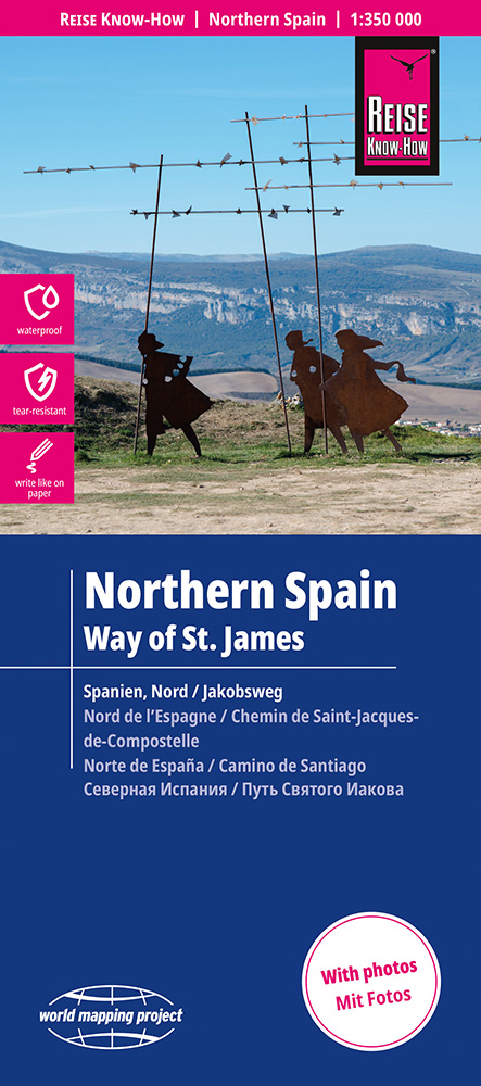 Spanje Noord, Spanje Noord / St-Jacobsroute | landkaart, wegenkaart 1:350.000 9783831775262 Reise Know-How Verlag WMP, World Mapping Project Landkaarten en wegenkaarten Noordwest-Spanje Spanje Noord, Spanje Noord / St-Jacobsroute | landkaart, wegenkaart 1:350.000 9783831775262 Reise Know-How Verlag WMP, World Mapping Project Landkaarten en wegenkaarten Noordwest-Spanje