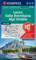 Kompass wandelkaart KP-105  Lecco/Valle Brembana 9783991544050  Kompass Wandelkaarten Kompass Italië  Wandelkaarten Milaan, Lombardije, Italiaanse Meren