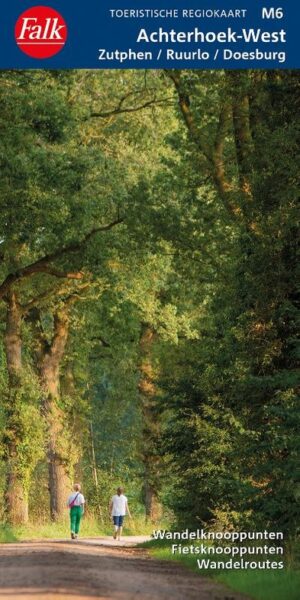 FRK-M6 Achterhoek West | regiokaart 1:25.000 9789028705777  Falk Falk Regiokaarten  Wandelkaarten Gelderse IJssel en Achterhoek