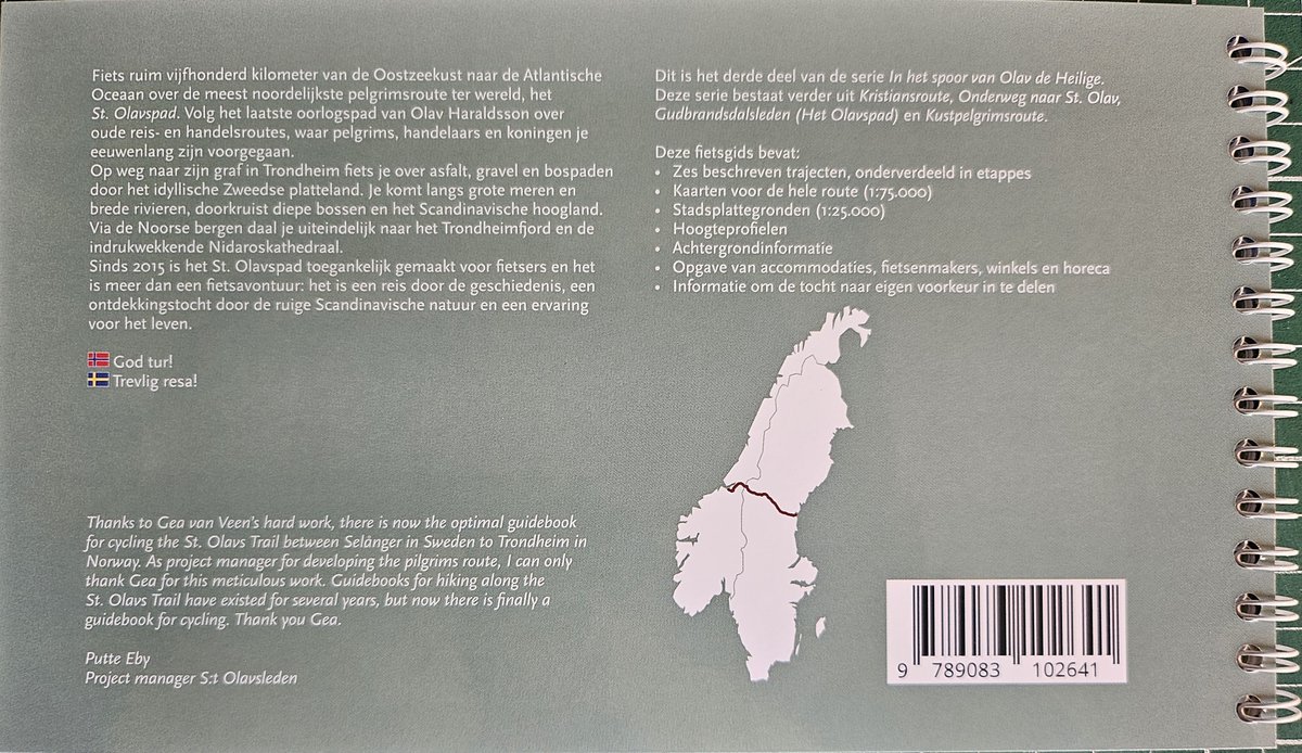 St. Olavspad - Fietsroute van Selanger naar Trondheim 9789083102641 Gea van Veen Via Gaia Fietsgidsen, Meerdaagse fietsvakanties Noorwegen, Zweden St. Olavspad - Fietsroute van Selanger naar Trondheim 9789083102641 Gea van Veen Via Gaia Fietsgidsen, Meerdaagse fietsvakanties Noorwegen, Zweden