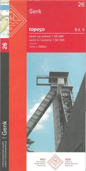 NGI-26  Genk (topografische kaart 1:50.000) 9789462356955  Nationaal Geografisch Instituut NGI Vlaanderen  Wandelkaarten Antwerpen & oostelijk Vlaanderen
