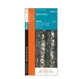 NGI-08/3-4 Baarle-Hertog | topografische wandelkaart 1:25.000 9789462357402  Nationaal Geografisch Instituut NGI Vlaanderen  Wandelkaarten Antwerpen & oostelijk Vlaanderen