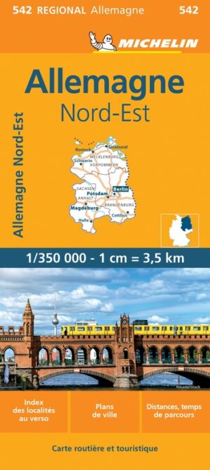 542 Mecklenburg-Vorpommern en Brandenburg 1:350.000 wegenkaart 9782067183551  Michelin Mich. Region. Krtn. Dtsl.  Landkaarten en wegenkaarten Oost-Duitsland
