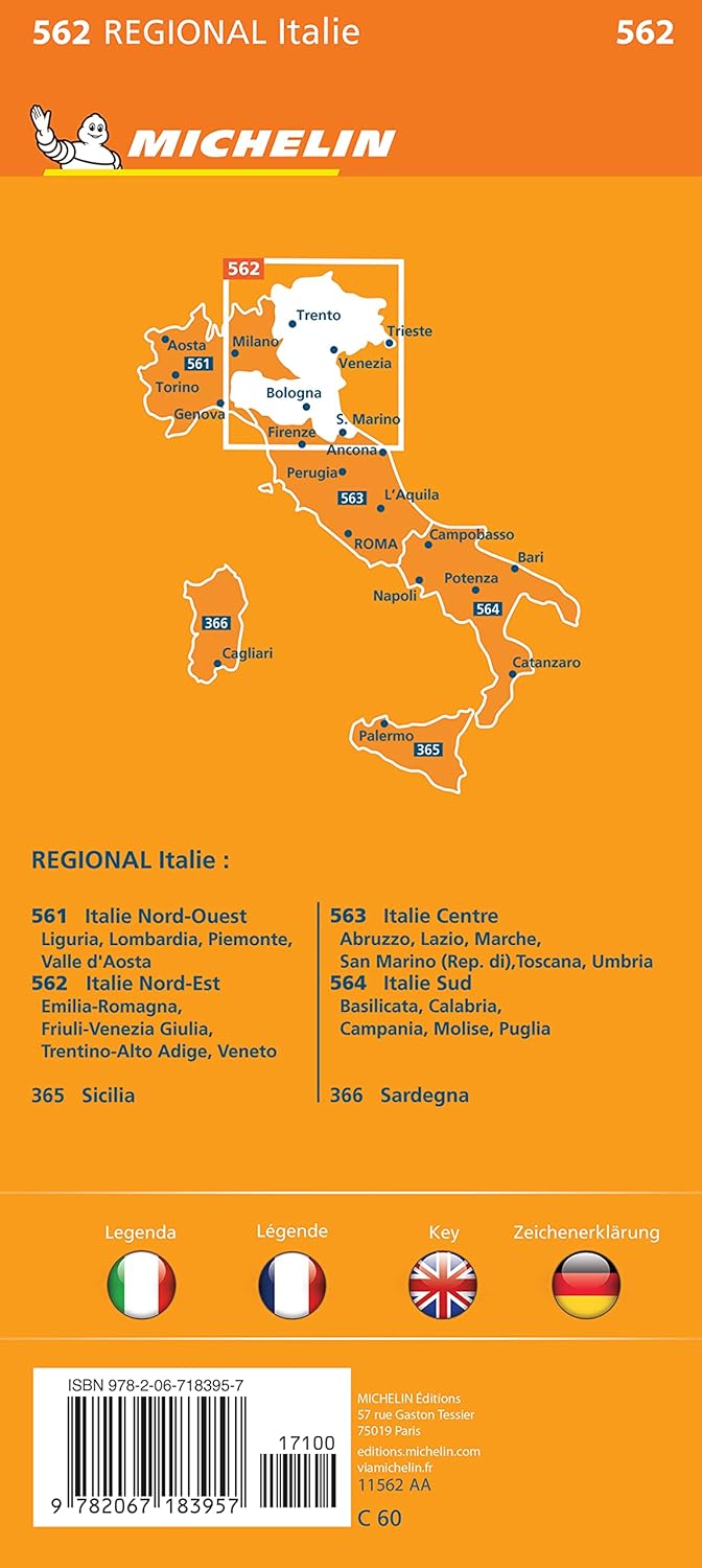 562 Italie NO | Michelin wegenkaart, autokaart 1:400.000 9782067183957 Michelin Landkaarten en wegenkaarten Noord-Italië 562 Italie NO | Michelin wegenkaart, autokaart 1:400.000 9782067183957 Michelin Landkaarten en wegenkaarten Noord-Italië