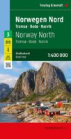 FBN3 Noorwegen Noord | autokaart, wegenkaart 1:400.000 9783707922127  Freytag & Berndt FBN Veikart  Landkaarten en wegenkaarten Lofoten en Vesterålen, Noors Lapland