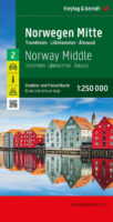 FBN2 Norwegen Mitte | autokaart, wegenkaart 1:250.000 9783707924565  Freytag & Berndt FBN Veikart  Landkaarten en wegenkaarten Zuid-Noorwegen