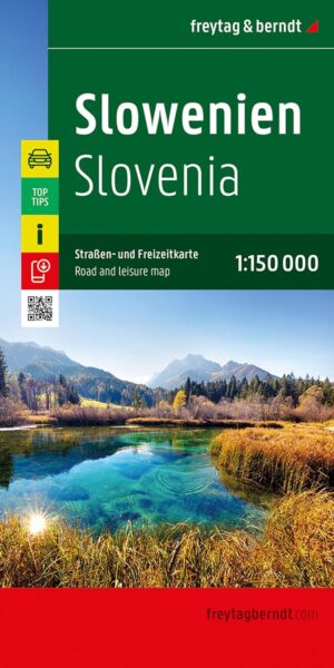 Slovenië | autokaart, wegenkaart 1:150.000 9783707924619  Freytag & Berndt   Landkaarten en wegenkaarten Slovenië