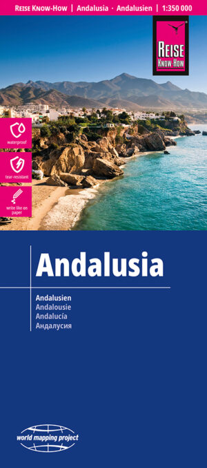 Andalusië landkaart, wegenkaart 1:350.000 9783831774920  Reise Know-How Verlag WMP, World Mapping Project  Landkaarten en wegenkaarten Andalusië