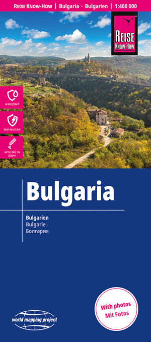 Bulgarije landkaart, wegenkaart 1:400.000 9783831774999  Reise Know-How Verlag WMP, World Mapping Project  Landkaarten en wegenkaarten Bulgarije