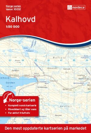 Topografische wandelkaart 10032 Kalhovd 1:50.000 7071940100320  Nordeca Norge Serien  Wandelkaarten Zuid-Noorwegen