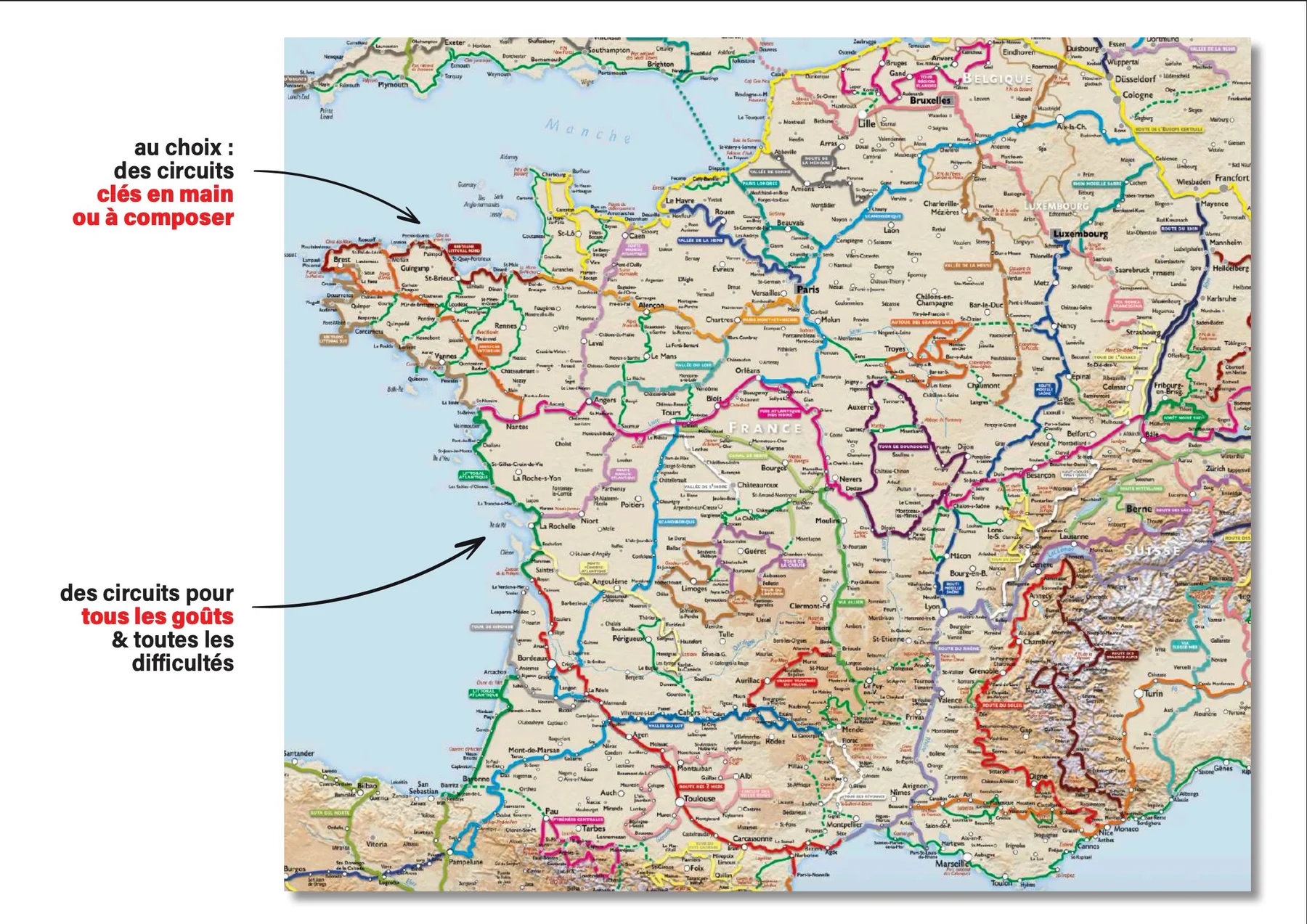 Fietskaart L'Europe à vélo | overzichtskaart fietsroutes Europa 9782487211278 Suzac Fietskaarten Europa Fietskaart L'Europe à vélo | overzichtskaart fietsroutes Europa 9782487211278 Suzac Fietskaarten Europa