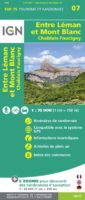 Entre Leman et Mont-Blanc 1:75.000 9782758544708  IGN   Landkaarten en wegenkaarten, Wandelkaarten Mont Blanc, Chamonix, Haute-Savoie