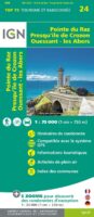 TSQ-24 Ouessant, Les Abers, Crozon, Pointe du Raz | IGN overzichts- en wandelkaart 9782758551324  IGN TOP 75  Fietskaarten, Wandelkaarten Bretagne