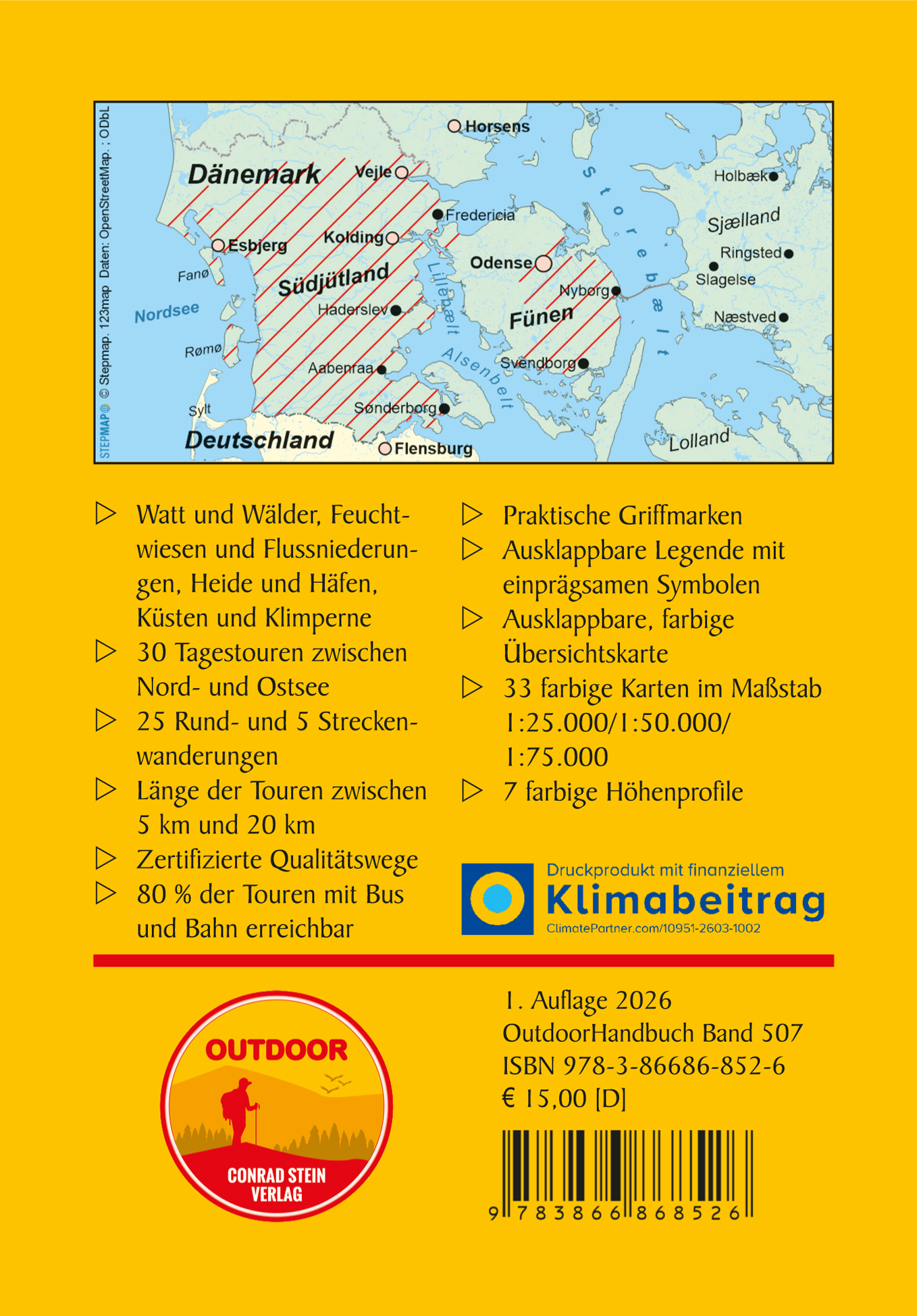 OD-507 Süddänemark - Zuid Denemarken | wandelgids 9783866868526 Conrad Stein Verlag Outdoor - Der Weg ist das Ziel Wandelgidsen Denemarken OD-507 Süddänemark - Zuid Denemarken | wandelgids 9783866868526 Conrad Stein Verlag Outdoor - Der Weg ist das Ziel Wandelgidsen Denemarken