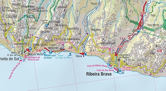 Madeira 1:50.000 | geplastificeerde wandelkaart 9788361155768 TerraQuest Wandelkaarten Madeira Madeira 1:50.000 | geplastificeerde wandelkaart 9788361155768 TerraQuest Wandelkaarten Madeira