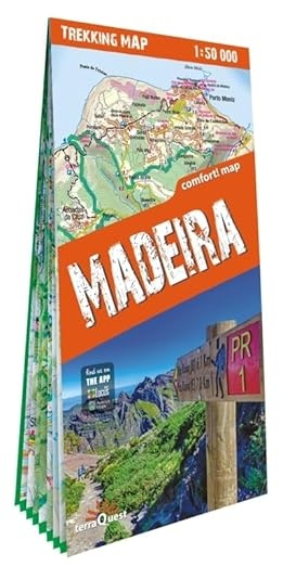 Madeira 1:50.000 | geplastificeerde wandelkaart 9788361155768  TerraQuest   Wandelkaarten Madeira