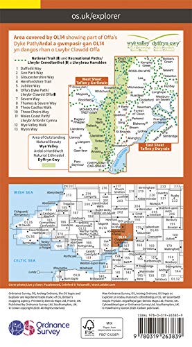 EXP-014 Wye Valley + The Forest of Dean OL14 | wandelkaart 1:25.000 9780319263839 Ordnance Survey Explorer Maps 1:25t. Wandelkaarten Zuid-Wales, Pembrokeshire, Brecon Beacons EXP-014 Wye Valley + The Forest of Dean OL14 | wandelkaart 1:25.000 9780319263839 Ordnance Survey Explorer Maps 1:25t. Wandelkaarten Zuid-Wales, Pembrokeshire, Brecon Beacons