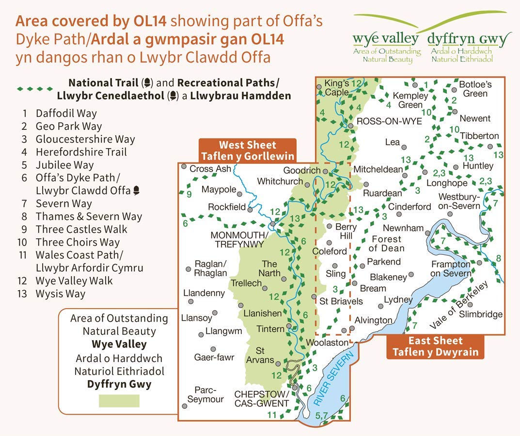 EXP-014 Wye Valley + The Forest of Dean OL14 | wandelkaart 1:25.000 9780319263839 Ordnance Survey Explorer Maps 1:25t. Wandelkaarten Zuid-Wales, Pembrokeshire, Brecon Beacons EXP-014 Wye Valley + The Forest of Dean OL14 | wandelkaart 1:25.000 9780319263839 Ordnance Survey Explorer Maps 1:25t. Wandelkaarten Zuid-Wales, Pembrokeshire, Brecon Beacons