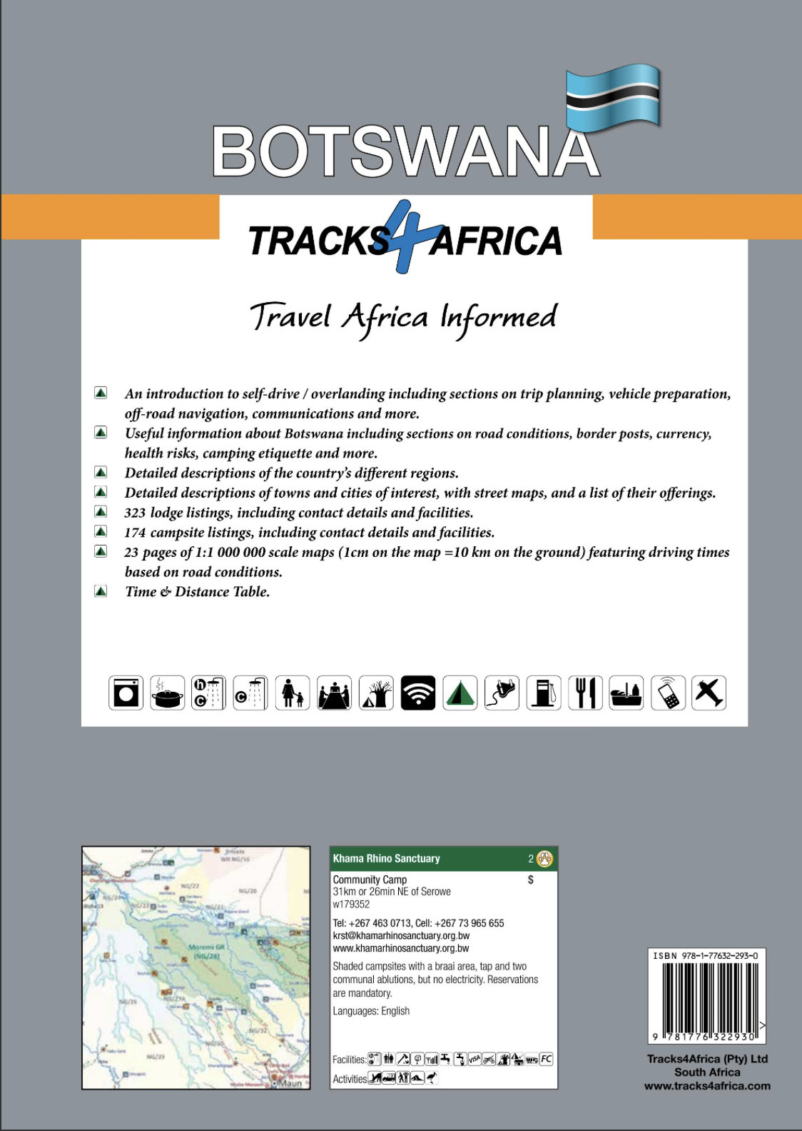 Botswana Self-Drive Guide tracks 9781776322930 Tracks4Africa Reisgidsen, Wegenatlassen Botswana Botswana Self-Drive Guide tracks 9781776322930 Tracks4Africa Reisgidsen, Wegenatlassen Botswana
