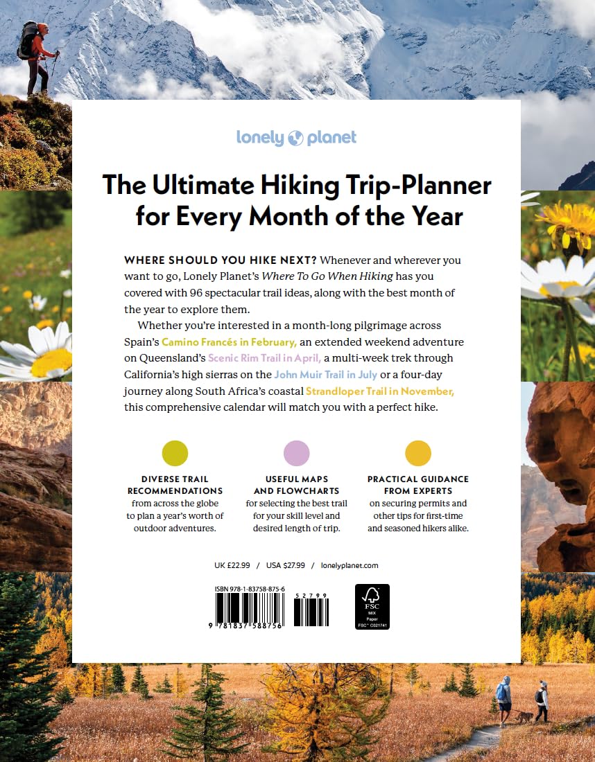 Where to go When Hiking 9781837588756 Lonely Planet Reisgidsen Wereld als geheel Where to go When Hiking 9781837588756 Lonely Planet Reisgidsen Wereld als geheel