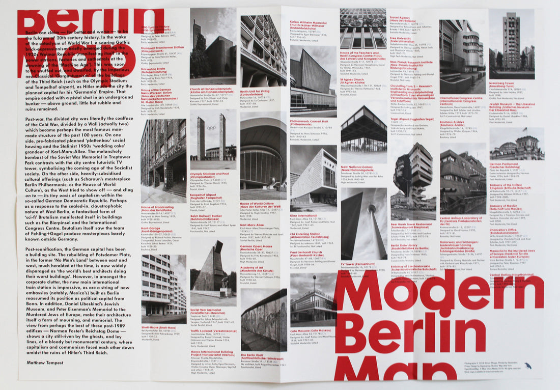 Modern Berlin Map 9781912018000 Tempest, Matthew & Phipps, Simon Blue Crow Media Blue Crow Architecture Maps Landkaarten en wegenkaarten Berlijn Modern Berlin Map 9781912018000 Tempest, Matthew & Phipps, Simon Blue Crow Media Blue Crow Architecture Maps Landkaarten en wegenkaarten Berlijn