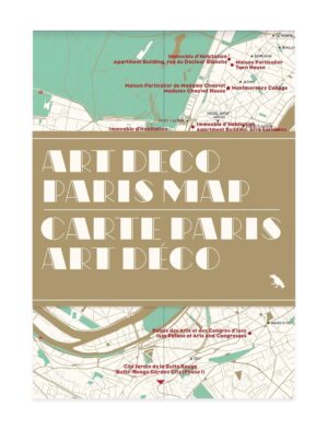 Art Deco Paris Map 9781912018130 Wilson, Robin & Green, Nigel Blue Crow Media Blue Crow Architecture Maps  Landkaarten en wegenkaarten Parijs, Île-de-France