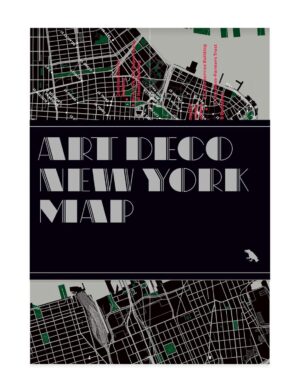 Art Deco New York Map 9781912018628  Blue Crow Media Blue Crow Architecture Maps  Landkaarten en wegenkaarten, Stadsplattegronden New York, Pennsylvania, Washington DC