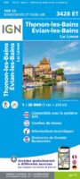 wandelkaart 3428ET Thonon, Evian 1:25.000 9782758554004  IGN IGN 25 Franse Alpen/ Nrd.helft  Wandelkaarten Mont Blanc, Chamonix, Haute-Savoie