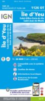 wandelkaart 1126OT Île d'Yeu , St-Jeans-d-Monts 1:25.000 9782758555681  IGN IGN 25 Charente, Vendée  Wandelkaarten Vendée, Charente