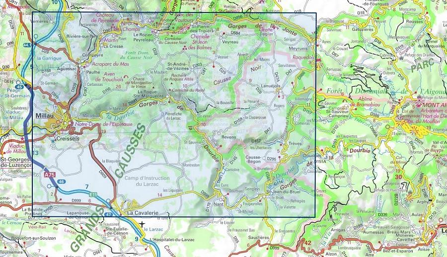 wandelkaart 2641OT Millau 1:25.000 9782758557425 IGN IGN 25 Lot, Tarn, Aveyron Wandelkaarten Lot, Tarn, Toulouse wandelkaart 2641OT Millau 1:25.000 9782758557425 IGN IGN 25 Lot, Tarn, Aveyron Wandelkaarten Lot, Tarn, Toulouse