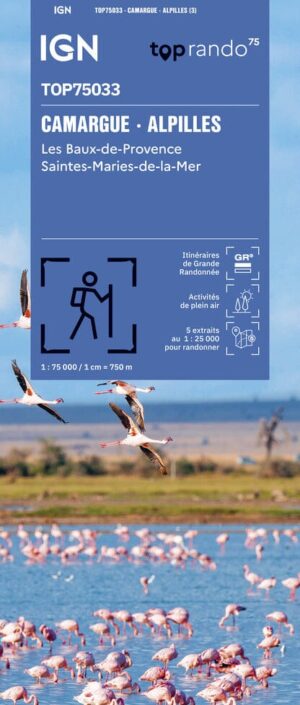 TSQ-33 Camargue - Alpilles | IGN overzichts- en wandelkaart 9782758558132  IGN TOP 75  Landkaarten en wegenkaarten, Wandelkaarten Provence, Marseille, Camargue
