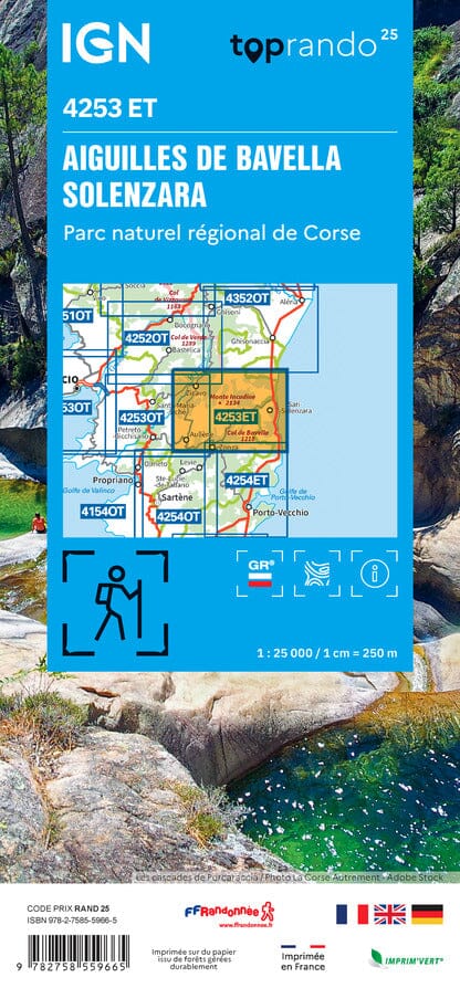 wandelkaart 4253ET Aiguilles de Bavella 1:25.000 9782758559665 IGN IGN 25 Corsica Wandelkaarten Corsica wandelkaart 4253ET Aiguilles de Bavella 1:25.000 9782758559665 IGN IGN 25 Corsica Wandelkaarten Corsica