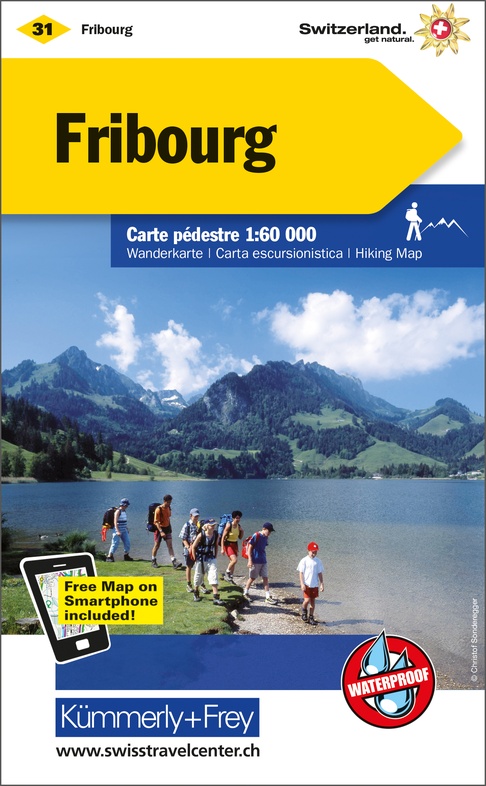 KFW-31 Fribourg | wandelkaart / overzichtskaart 9783259022313 Kümmerly & Frey KFW 1:60.000 Wandelkaarten Jura, Genève, Vaud KFW-31 Fribourg | wandelkaart / overzichtskaart 9783259022313 Kümmerly & Frey KFW 1:60.000 Wandelkaarten Jura, Genève, Vaud