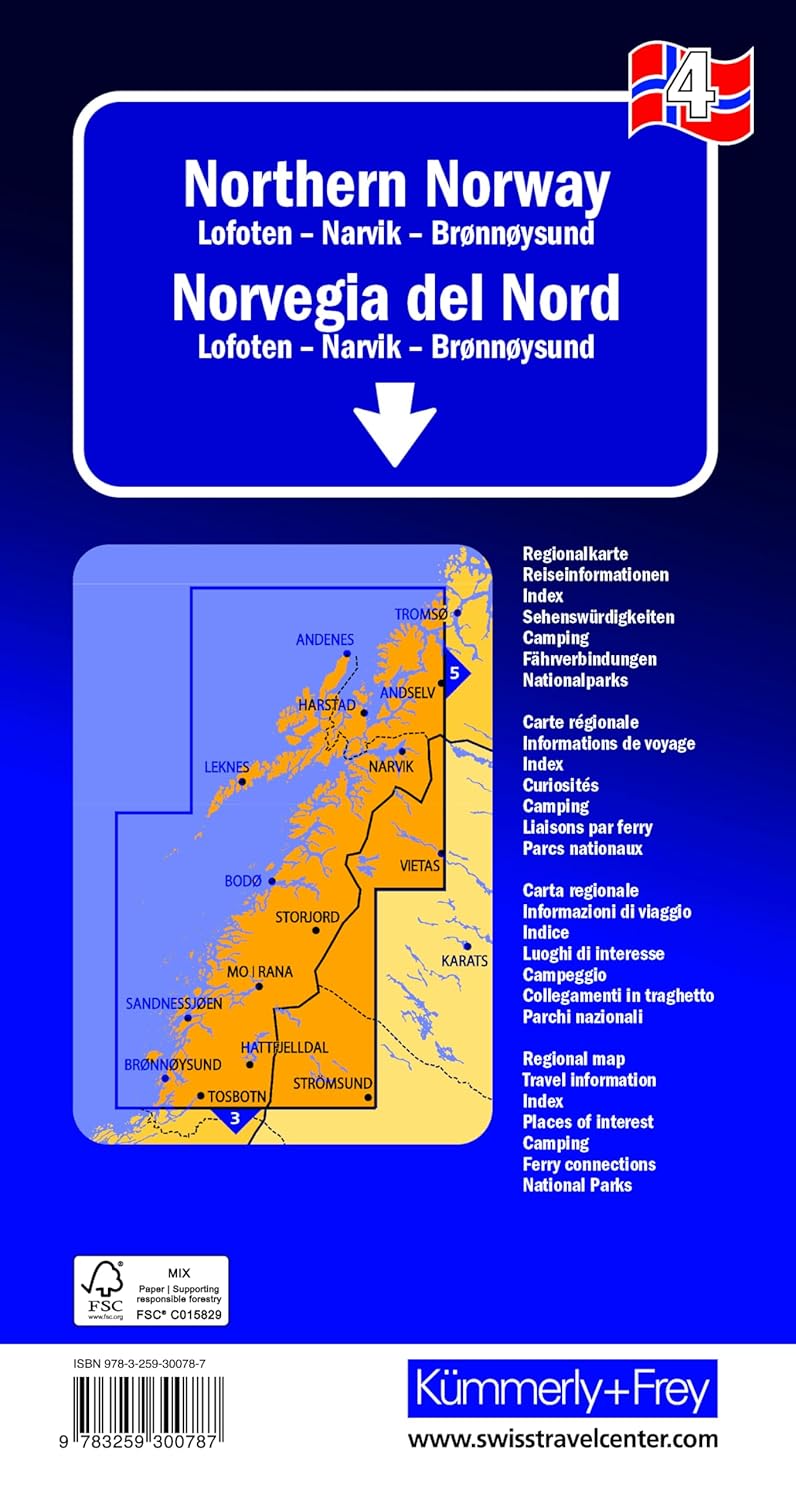 KFN-4 Midden-Noorwegen noord 1:400.000 9783259300787 Kümmerly & Frey Cappelens Kart Landkaarten en wegenkaarten Lofoten en Vesterålen, Midden-Noorwegen KFN-4 Midden-Noorwegen noord 1:400.000 9783259300787 Kümmerly & Frey Cappelens Kart Landkaarten en wegenkaarten Lofoten en Vesterålen, Midden-Noorwegen