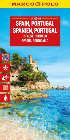Spanje/Portugal 1:800.000 9783575022080  Marco Polo (D) MP Wegenkaarten  Landkaarten en wegenkaarten Portugal, Spanje
